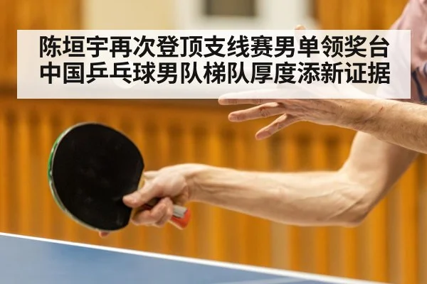 陈垣宇再次登顶支线赛男单领奖台 中国乒乓球男队梯队厚度添新证据